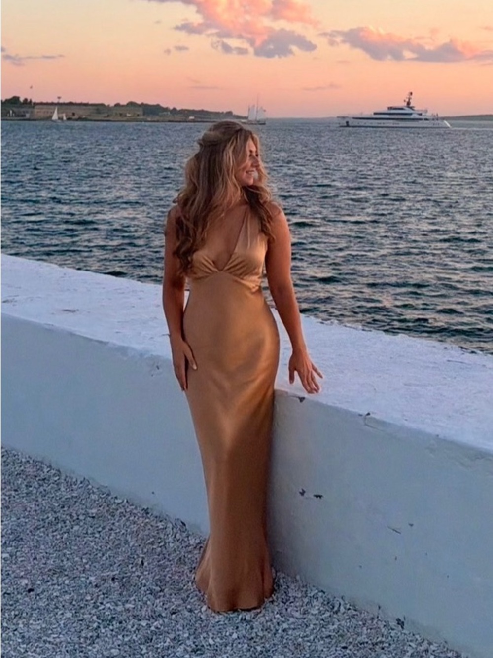 Shona Joy Oliviera Plunge cross back Maxi Dress - Picture 4 of 6